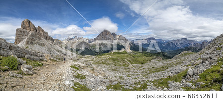 five towers mountain in dolomites panorama five towers mountain in dolomites panorama 68352611