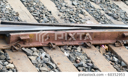 Concrete Indian Railways track. Railway tracks Concrete Indian Railways track. Railway tracks 68352953