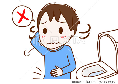 A boy with constipation and hungry stomach A boy with constipation and hungry stomach 68353649
