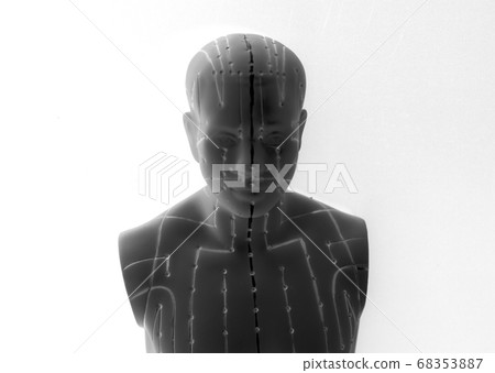 Medical acupuncture model of human Medical acupuncture model of human 68353887