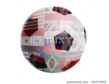 Flags all countries on Soccer ball Flags all countries on Soccer ball 68354940