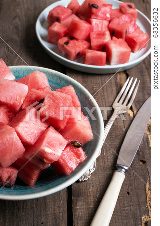 watermelon in a plate watermelon in a plate 68356632