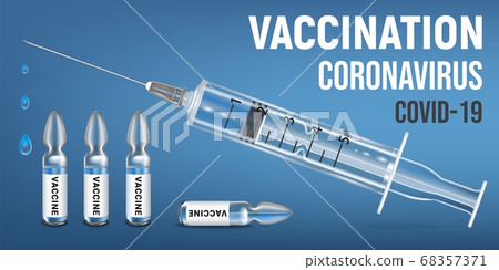Vector vaccination banner Vector vaccination banner 68357371