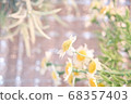 Glitter background artificial flower mix 68357403