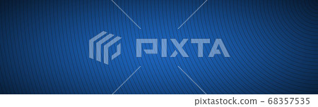 Modern blue abstract header. The look of stainless steel banner. Circular lines on a blue background 68357535