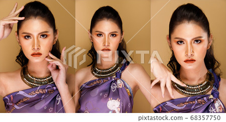 Fashion Portrait Profile Asian Woman fashionable 68357750