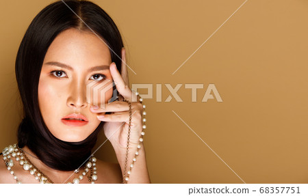 Fashion Portrait Profile Asian Woman fashionable Fashion Portrait Profile Asian Woman fashionable 68357751