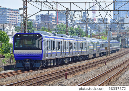 Tokaido Main Line Hiratsuka-Sagami Freight JR East Japan E235 Series 1000 series (Kamakura) F-01 formation test run Tokaido Main Line Hiratsuka-Sagami Freight JR East Japan E235 Series 1000 series (Kamakura) F-01 formation test run 68357872