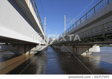 增加了荒川河和JR荒川立交橋（第一個時代的19號颱風） 68357945