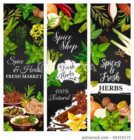 Cooking herbs, seasonings, spice condiments food Cooking herbs, seasonings, spice condiments food 68358175