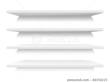 Shelves, supermarket store retail showcase display 68358225