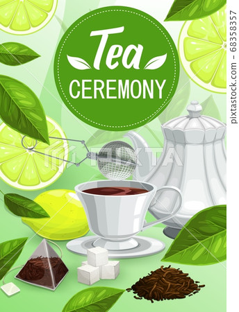 Tea ceremony vector poster 68358357