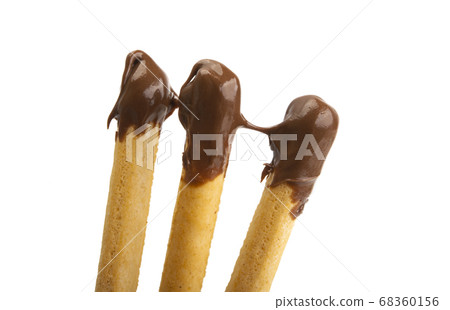 stick with chocolate  isolated 68360156