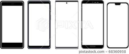 Illustration material smartphone mobile phone mobile smartphone transparent transparent screen transparent electrical appliance vector 68360938