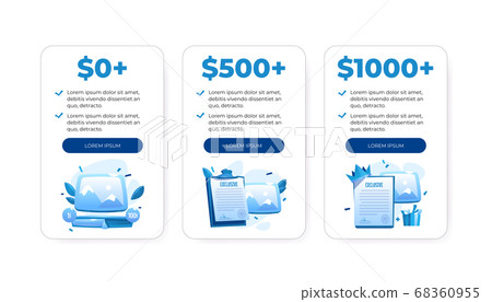 Price plan table, comparison charts with cost Price plan table, comparison charts with cost 68360955