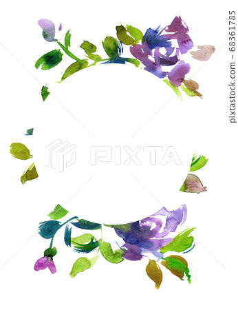 Floral card frame Floral card frame 68361785