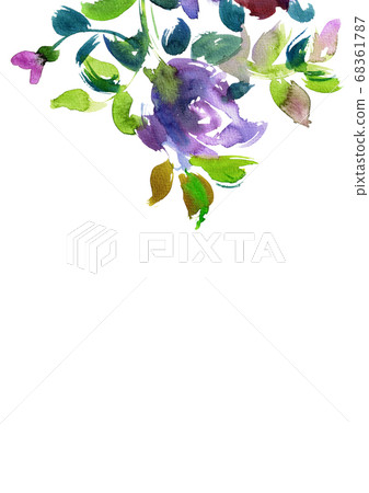 Floral card frame Floral card frame 68361787