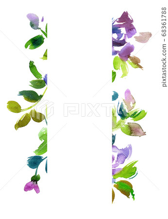 Floral card frame Floral card frame 68361788