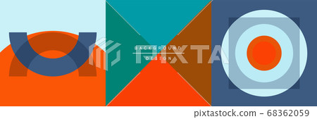 Neo memphis geometric pattern with circles, squares and lines. Pop art abstract background for covers, banners, flyers and posters and other templates Neo memphis geometric pattern with circles, squares and lines. Pop art abstract background for covers, banners, flyers and posters and other templates 68362059