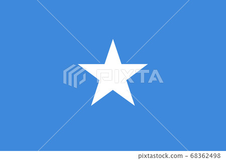 National flag of the Somalia. The main symbol of 68362498