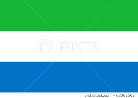 National flag of the Sierra Leone. The main symbol National flag of the Sierra Leone. The main symbol 68362502
