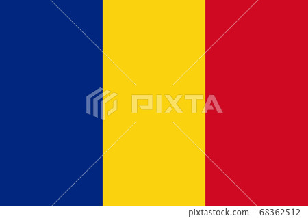 National flag of the Romania. The main symbol of National flag of the Romania. The main symbol of 68362512