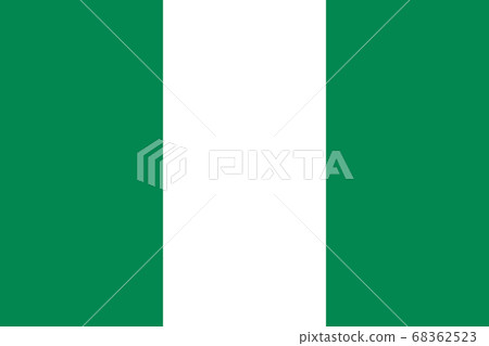 National flag of the Nigeria. The main symbol of 68362523
