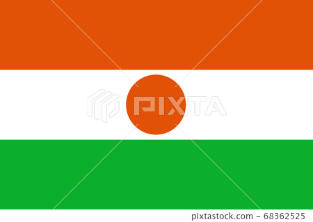 National flag of the Niger. The main symbol of an National flag of the Niger. The main symbol of an 68362525
