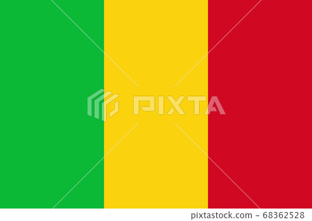 National flag of the Mali. The main symbol of an 68362528