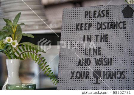 咖啡廳的衛生促進的通知 68362781