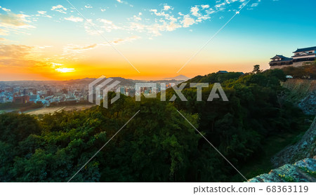 Aerial veiw of Matsuyama, Japan 68363119