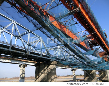 Jobu Ohashi Bridge replacement work Saitama Prefecture Gunma Prefecture Prefectural border Jobu Ohashi Bridge replacement work Saitama Prefecture Gunma Prefecture Prefectural border 68363618