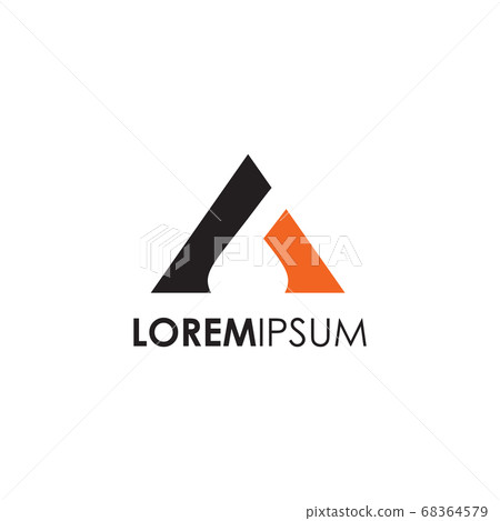 A letter initial icon logo design vector template - Stock Illustration ...
