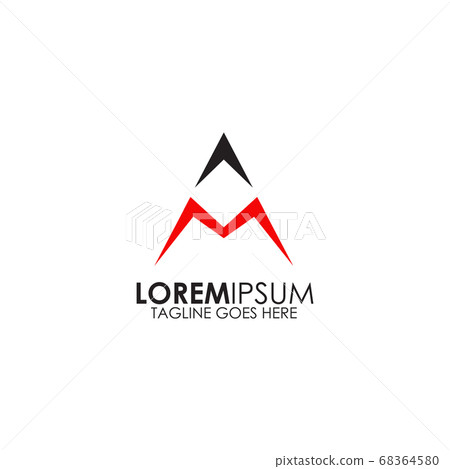 A letter initial icon logo design vector template - Stock Illustration ...