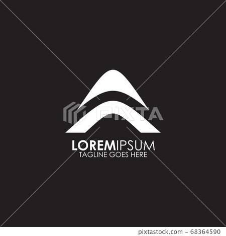 A letter initial icon logo design vector template - Stock Illustration ...