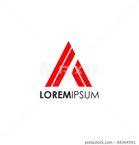 A letter initial icon logo design vector template - Stock Illustration ...