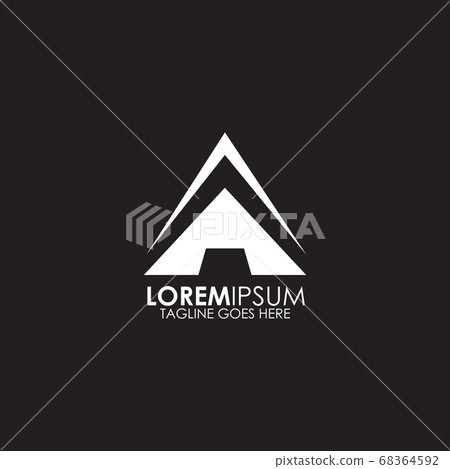 A letter initial icon logo design vector template - Stock Illustration ...