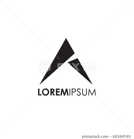 A letter initial icon logo design vector template - Stock Illustration ...