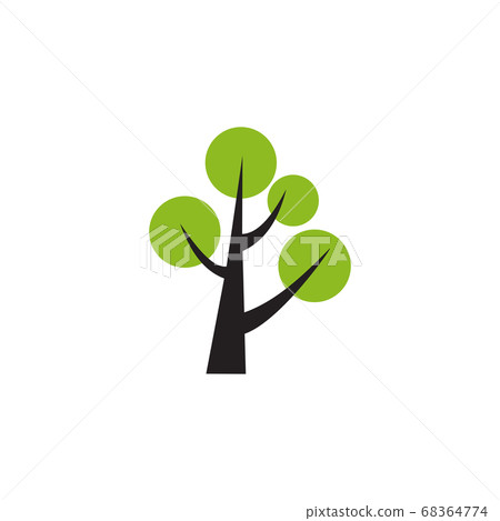 Tree icon logo design vector template 68364774