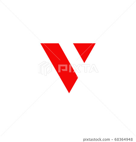 V letter initial icon logo design vector template - Stock Illustration ...