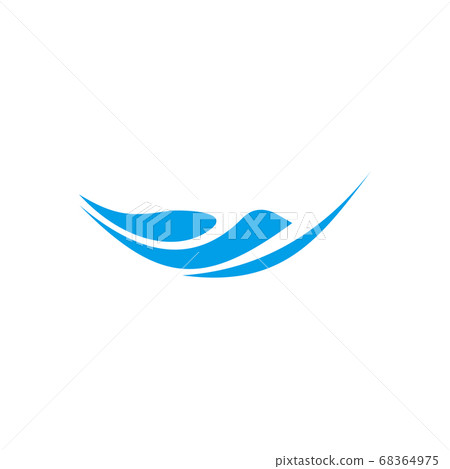Wave icon logo design vector template Wave icon logo design vector template 68364975