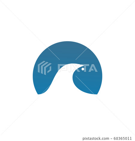 Wave icon logo design vector template - Stock Illustration [68365011 ...