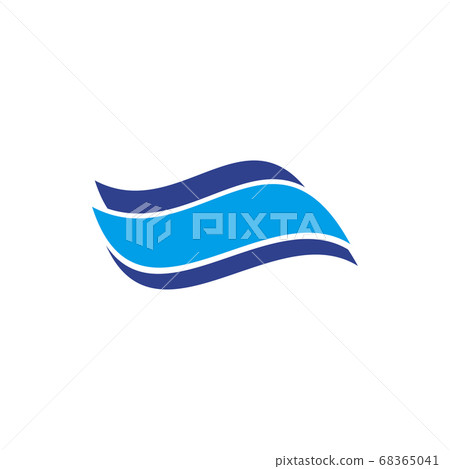 Wave icon logo design vector template - Stock Illustration [68365041 ...