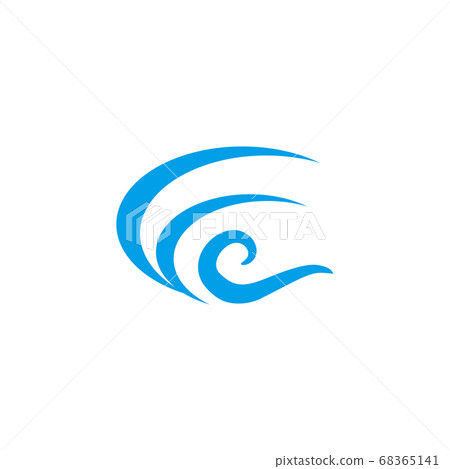 Wave icon logo design vector template - Stock Illustration [68365141 ...