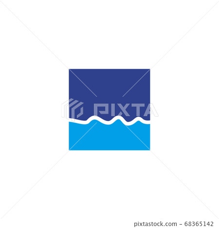 Wave icon logo design vector template - Stock Illustration [68365142 ...