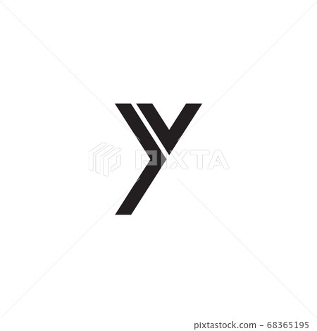 Y Letter Initial Icon Logo Design Vector Template Stock Illustration