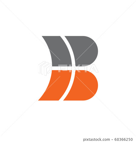 B letter initial logo design - Stock Illustration [68366250] - PIXTA
