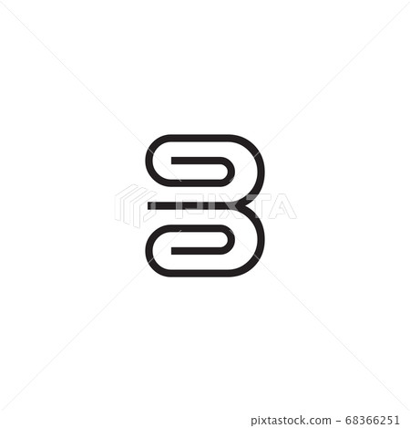 B letter initial icon logo design - Stock Illustration [68366251] - PIXTA