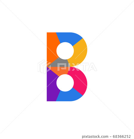 B letter initial logo design - Stock Illustration [68366252] - PIXTA