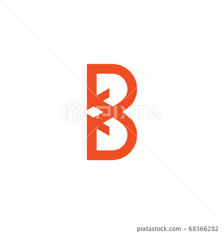 B letter initial icon logo design - Stock Illustration [68366282] - PIXTA